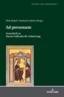 Ad personam : Festschrift zu Hanna Vollraths 80. Geburtstag - Book