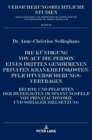 Die Kuendigung von auf die Person eines Dritten genommenen privaten Krankheitskostenpflichtversicherungsvertraegen : Rechte und Pflichten der Beteiligten im Spannungsfeld von Privatautonomie und sozia - Book