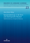 Satzverarbeitung in der Erst- und Zweitsprache Deutsch : Gedaechtnisleistung und kognitive Belastung - eBook