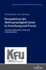 Perspektiven der Mehrsprachigkeit heute in Forschung und Praxis : Lehramtsstudierende, Lehrpraxis, Lehrmaterialien - Book