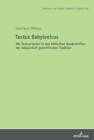 Textus Babylonicus : Die Textvarianten in den biblischen Handschriften der babylonisch-jemenitischen Tradition - eBook
