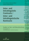 Inter- And Intralinguistic Contrasts / Inter- Und Intralinguistische Kontraste - Book