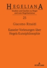 Kasseler Vorlesungen Ueber Hegels Kunstphilosophie - Book