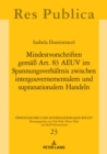 Mindestvorschriften gemae Art. 83 AEUV im Spannungsverhaeltnis zwischen intergouvernementalem und supranationalem Handeln - eBook