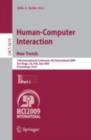Human-Computer Interaction. New Trends : 13th International Conference, HCI International 2009, San Diego, CA, USA, July 19-24, 2009, Proceedings, Part I - eBook