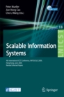 Scalable Information Systems : 4th International ICST Conference, INFOSCALE 2009, Hong Kong, June 10-11, 2009, Revised Selected Papers - eBook