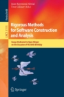 Rigorous Methods for Software Construction and Analysis : Essays Dedicated to Egon Borger on the Occasion of His 60th Birthday - Book