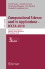 Computational Science and Its Applications - ICCSA 2010 : International Conference, Fukuoka, Japan, March 23-26, 2010, Proceedings, Part III - eBook