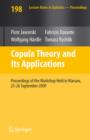 Copula Theory and Its Applications : Proceedings of the Workshop Held in Warsaw, 25-26 September 2009 - eBook