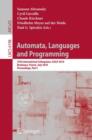 Automata, Languages and Programming : 37th International Colloquium, ICALP 2010, Bordeaux, France, July 6-10, 2010, Proceedings Part I - Book