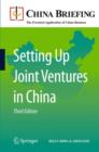 Setting Up Joint Ventures in China - Book