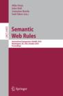 Semantic Web Rules : International Symposium, RuleML 2010, Washington, DC, USA, October 21-23, 2010, Proceedings - eBook