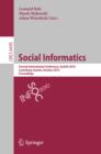 Social Informatics : Second International Conference, SocInfo 2010, Laxenburg, Austria, October 27-29, 2010, Proceedings - eBook