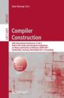 Compiler Construction : 20th International Conference, CC 2011, Held as Part of the Joint European Conference on Theory and Practice of Software, ETAPS 2011, Saarbrucken, Germany, March 26--April 3, 2 - Book