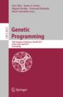 Genetic Programming : 14th European Conference, EuroGP 2011, Torino, Italy, April 27-29, 2011, Proceedings - eBook