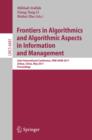 Frontiers in Algorithmics and Algorithmic Aspects in Information and Management : Joint International Conference, FAW-AAIM 2011, Jinhua, China, May 28-31, 2011, Proceedings - eBook