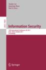 Information Security : 14th International Conference, ISC 2011, Xi'an, China, October 26-29, 2011, Proceedings - eBook