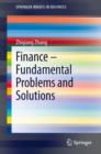Finance - Fundamental Problems and Solutions - eBook