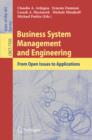 Business System Management and Engineering : From Open Issues to Applications - eBook