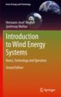 Introduction to Wind Energy Systems : Basics, Technology and Operation - eBook