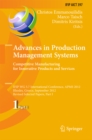 Advances in Production Management Systems. Competitive Manufacturing for Innovative Products and Services : IFIP WG 5.7 International Conference, APMS 2012, Rhodes, Greece, September 24-26, 2012, Revi - eBook
