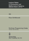 Nonlinear Programming Codes : Information, Tests, Performance - eBook
