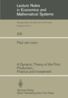 A Dynamic Theory of the Firm: Production, Finance and Investment - eBook