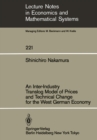 An Inter-Industry Translog Model of Prices and Technical Change for the West German Economy - eBook