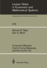 Consumer Behavior, Cost of Living Measures, and the Income Tax - eBook