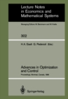 Advances in Optimization and Control : Proceedings of the Conference "Optimization Days 86" Held at Montreal, Canada, April 30 - May 2, 1986 - eBook