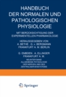 Allgemeine Physiologie der Nerven und des Zentralnervensystems - eBook
