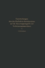 Untersuchungen uber den Einflu der Betriebswarme auf die Steuerungseingriffe der Verbrennungsmaschinen - eBook