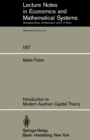 Introduction to Modern Austrian Capital Theory - eBook