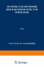 Technik und Methodik der Bakteriologie und Serologie - eBook
