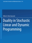 Duality in Stochastic Linear and Dynamic Programming - eBook