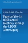 Vortrage der Jahrestagung 1974 DGOR Papers of the Annual Meeting - eBook