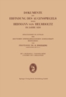 Dokumente zur Erfindung des Augenspiegels durch Hermann von Helmholtz im Jahre 1850 - eBook