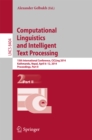 Computational Linguistics and Intelligent Text Processing : 15th International Conference, CICLing 2014, Kathmandu, Nepal, April 6-12, 2014, Proceedings, Part II - eBook