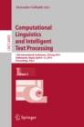 Computational Linguistics and Intelligent Text Processing : 15th International Conference, CICLing 2014, Kathmandu, Nepal, April 6-12, 2014, Proceedings, Part I - eBook