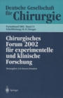 Chirurgisches Forum 2002 : fur experimentelle und klinische Forschung - eBook