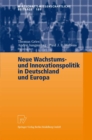 Neue Wachstums- und Innovationspolitik in Deutschland und Europa - eBook
