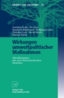 Wirkungen umweltpolitischer Manahmen : Abschatzungen mit zwei okonometrischen Modellen - eBook