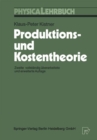 Produktions- und Kostentheorie - eBook