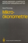 Mikro-okonometrie - eBook