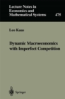 Dynamic Macroeconomics with Imperfect Competition - eBook
