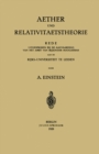 Aether und Relativitaetstheorie - eBook