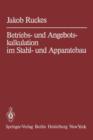 Betriebs- und Angebotskalkulation im Stahl- und Apparatebau - Book
