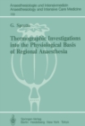 Thermographic Investigations into the Physiological Basis of Regional Anaesthesia - eBook