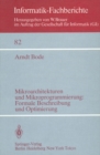 Mikroarchitekturen und Mikroprogrammierung: Formale Beschreibung und Optimierung : Formale Beschreibung und Optimierung - eBook