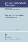 Psychologische Aspekte des Verstehens - eBook